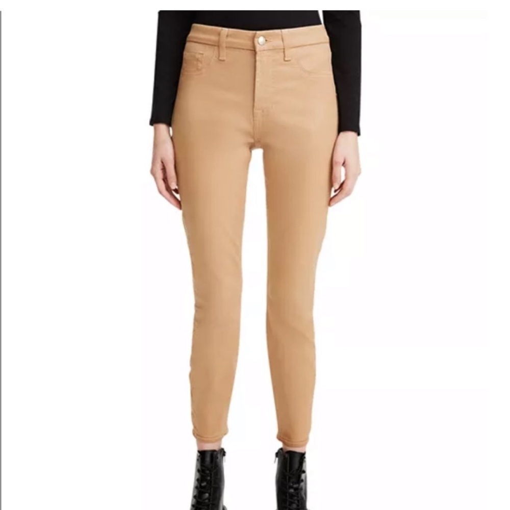 For All Mankind JEN 7 Coated Skinny Jeans
